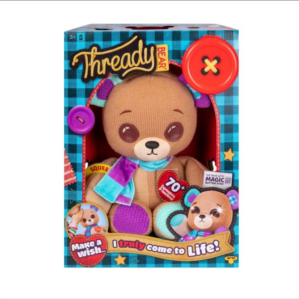 Thready Bear: Interactive Fabric Teddy, Encourages Creative Thinking